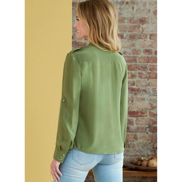 Butterick Sewing Pattern 6856 / 11130 Top Shirt Blouse Size 8-16 UNCUT - Picture 9 of 13